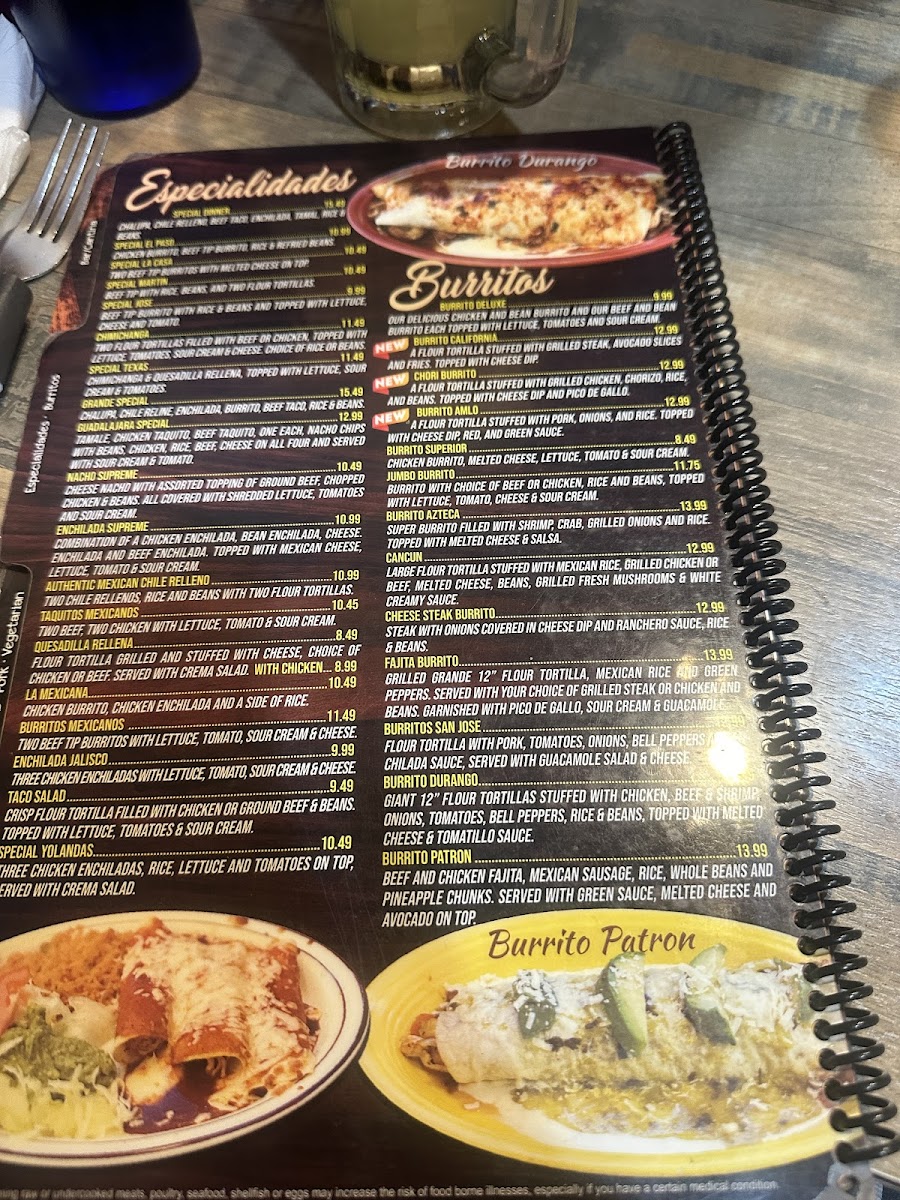 Don Patron Oakland Menu - Image 1